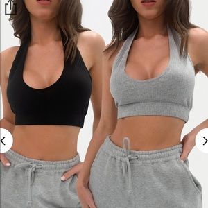 Misguided halter crop top